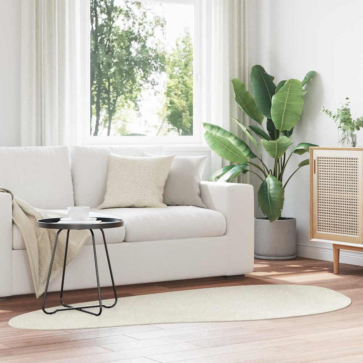 Tæppe HUARTE Cremefarvet 100 x 200 cm Polyester