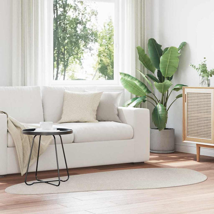 Tæppe HUARTE Sandfarvet 100 x 200 cm Polyester