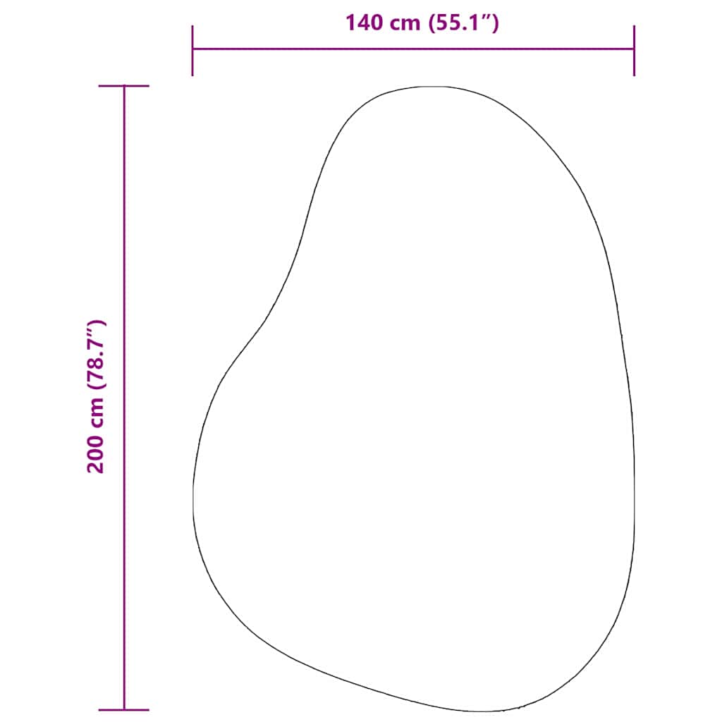Tæppe HUARTE Sandfarvet 140 x 200 cm Polyester