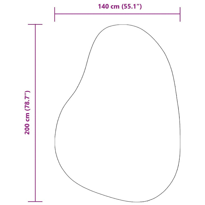 Tæppe HUARTE Sandfarvet 140 x 200 cm Polyester