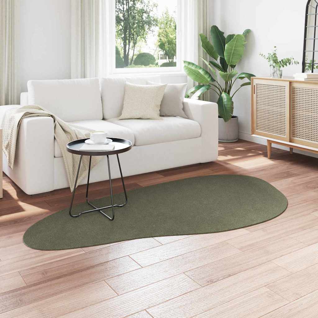 Tæppe HUARTE Skovgrøn 100 x 200 cm Polyester