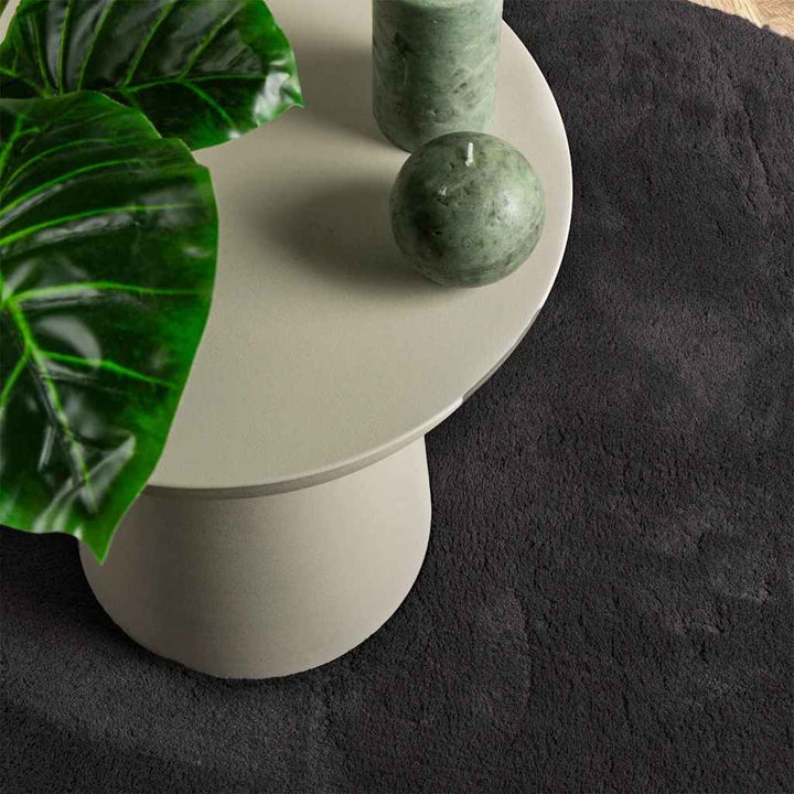 Tæppe HUARTE Sort 100 x 200 cm Polyester