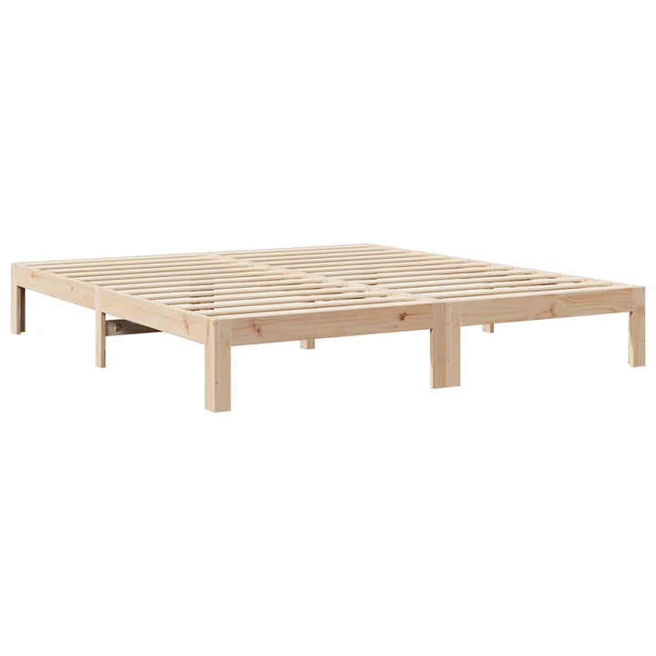 sengeramme uden madras 160x200 cm massivt fyrretræ