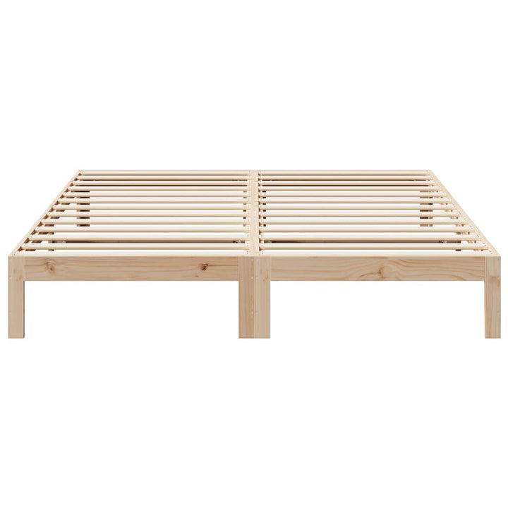 sengeramme uden madras 160x200 cm massivt fyrretræ