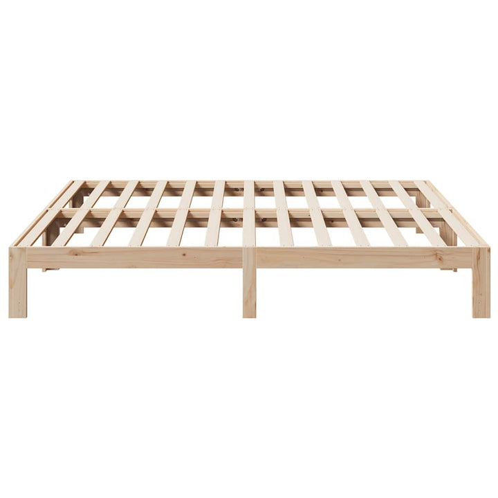 sengeramme uden madras 160x200 cm massivt fyrretræ