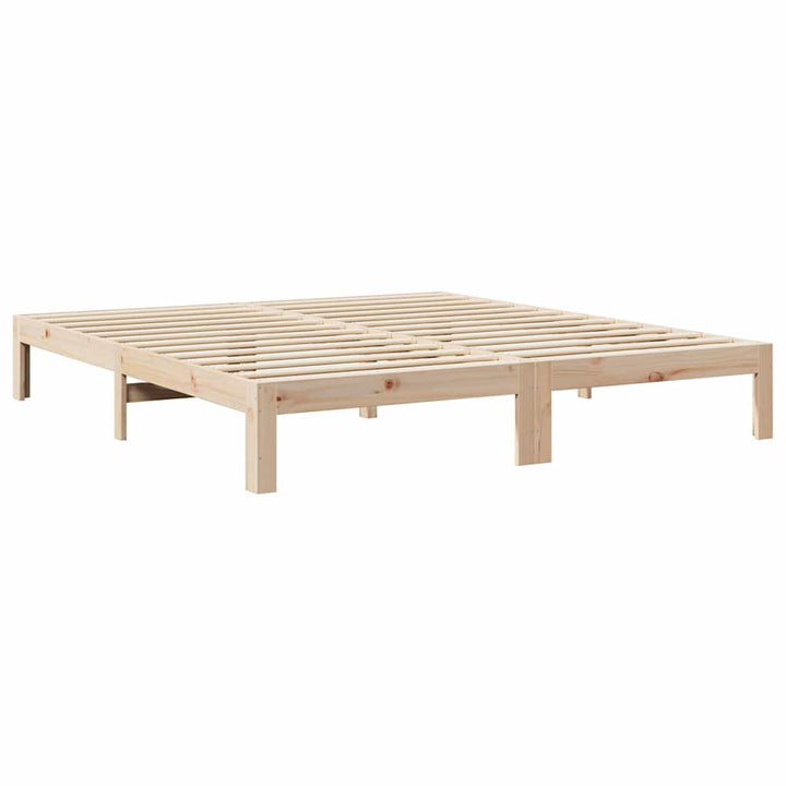 sengeramme uden madras 160x200 cm massivt fyrretræ