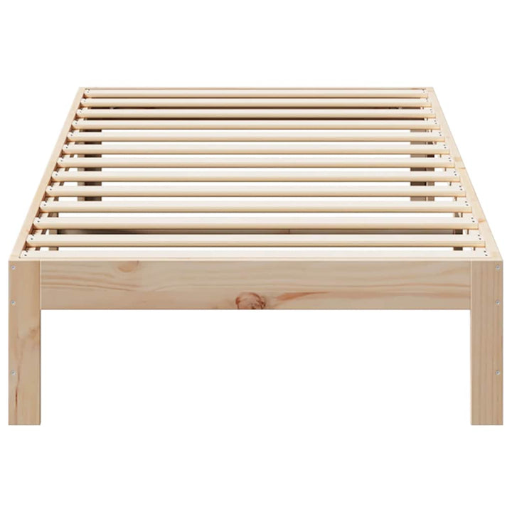sengeramme uden madras 90x200 cm massivt fyrretræ
