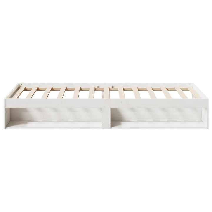 daybed uden madras 90x200 cm massivt fyrretræ hvid