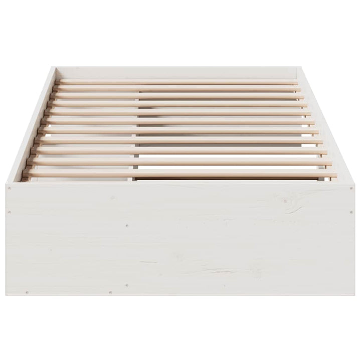 daybed uden madras 80x200 cm massivt fyrretræ hvid