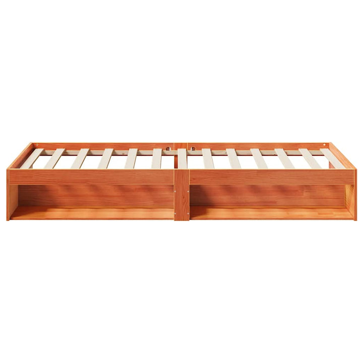 daybed uden madras 80x200 cm massivt fyrretræ gyldenbrun
