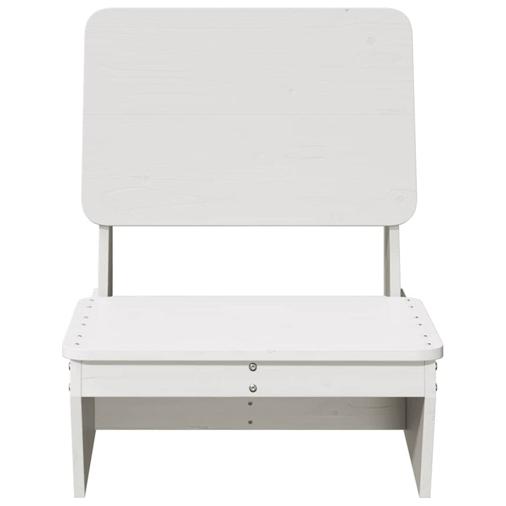 havestol 60x64x70,5 cm massivt fyrretræ hvid