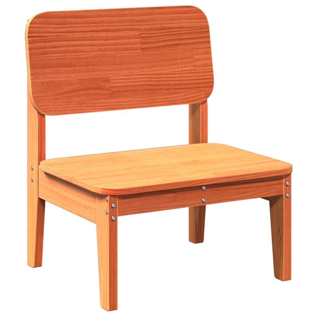 havestol 60x52,5x72 cm massivt fyrretræ brun