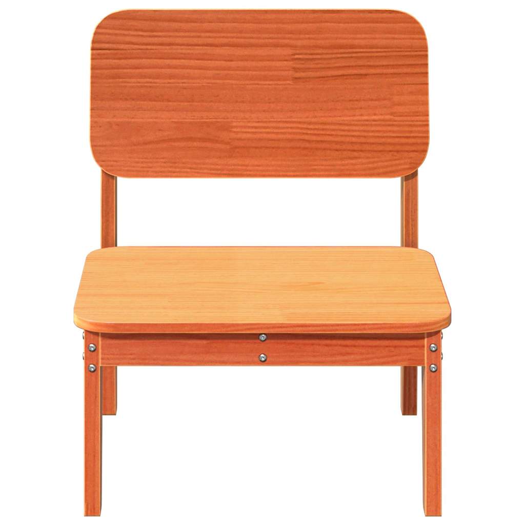 havestol 60x52,5x72 cm massivt fyrretræ brun