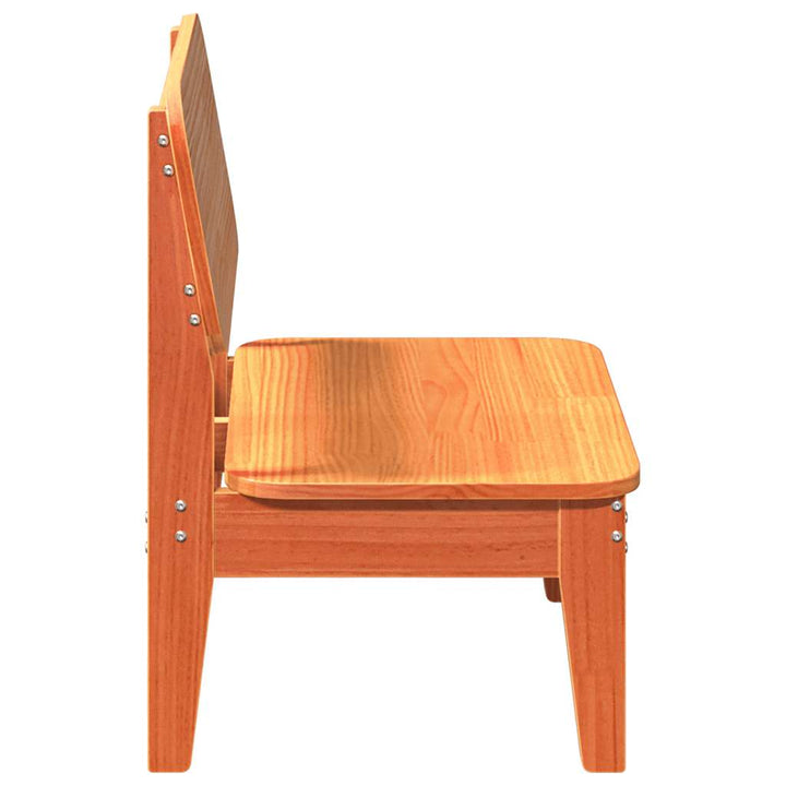 havestol 60x52,5x72 cm massivt fyrretræ brun