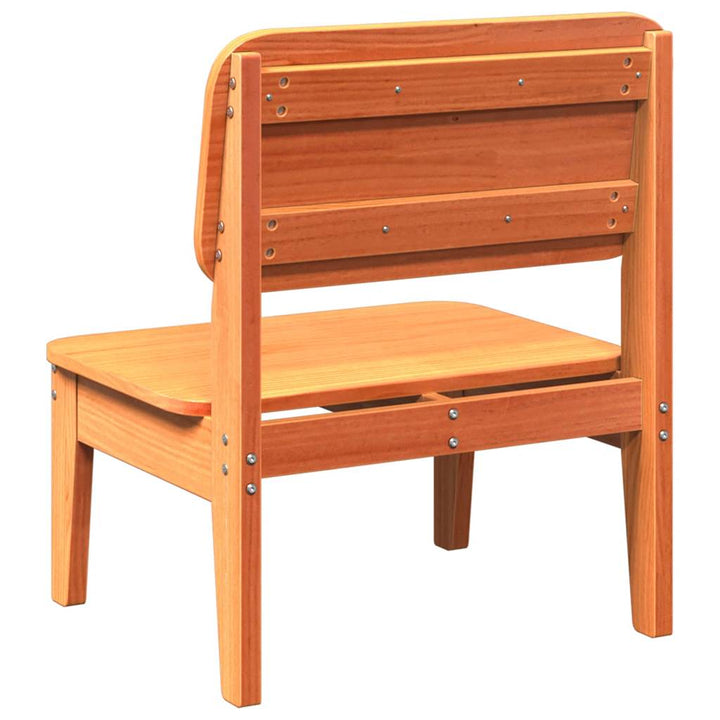 havestol 60x52,5x72 cm massivt fyrretræ brun