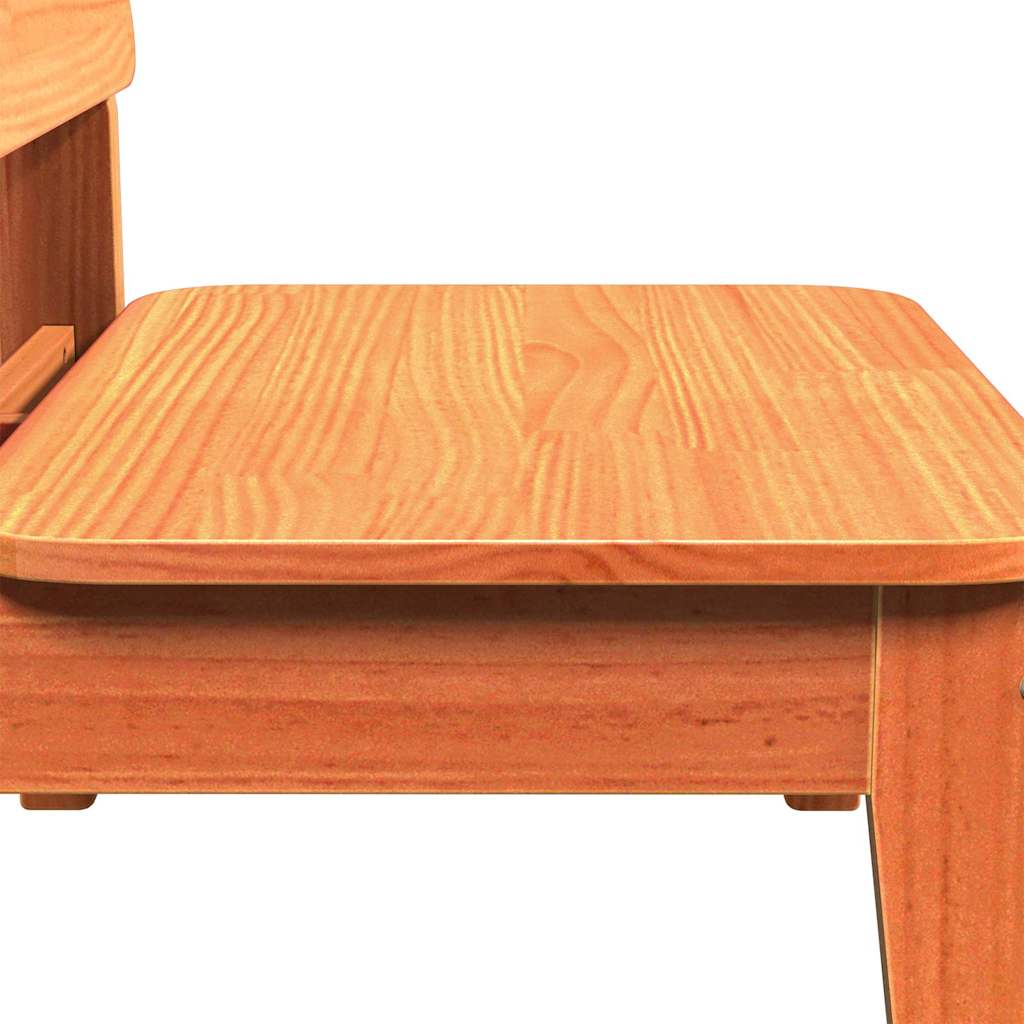 havestol 60x52,5x72 cm massivt fyrretræ brun