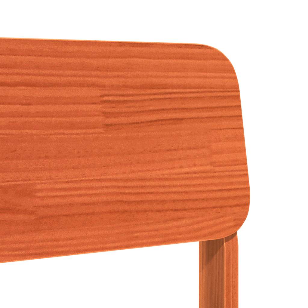 havestol 60x52,5x72 cm massivt fyrretræ brun