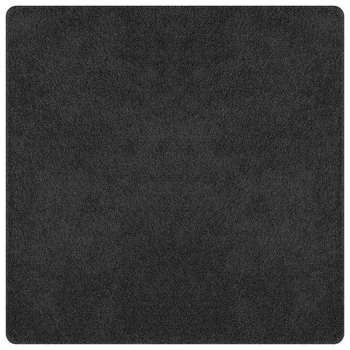 Anti-slip Shaggy tæppe Mørkegrå 200 x 200 cm PP