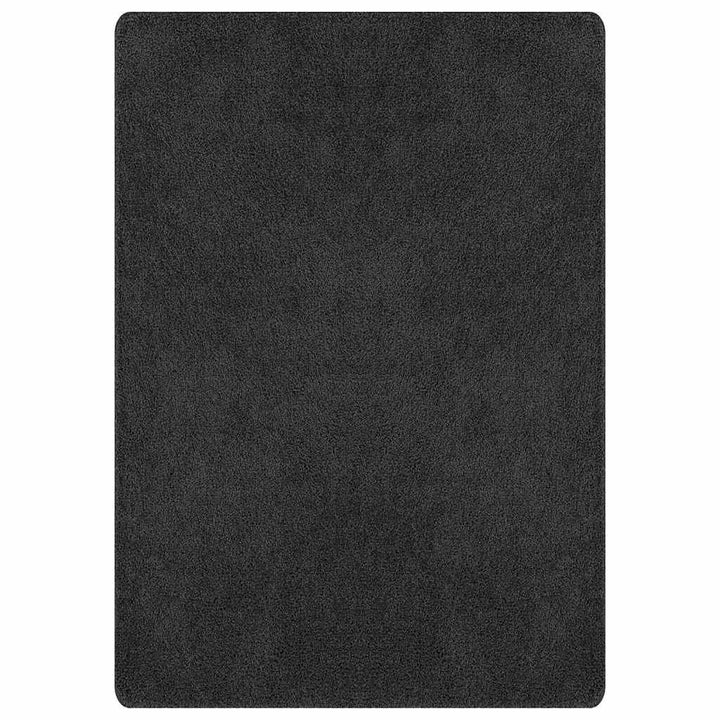 Anti-slip Shaggy tæppe Mørkegrå 240 x 340 cm PP