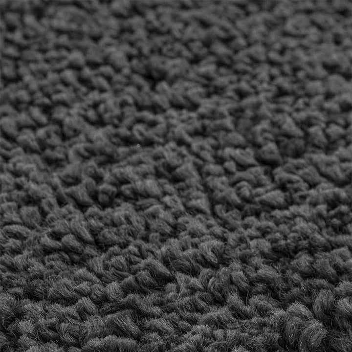 Anti-slip Shaggy tæppe Mørkegrå 160 x 160 cm PP
