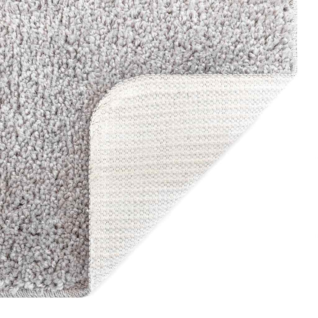 Anti-slip Shaggy tæppe Grå 200 x 200 cm PP