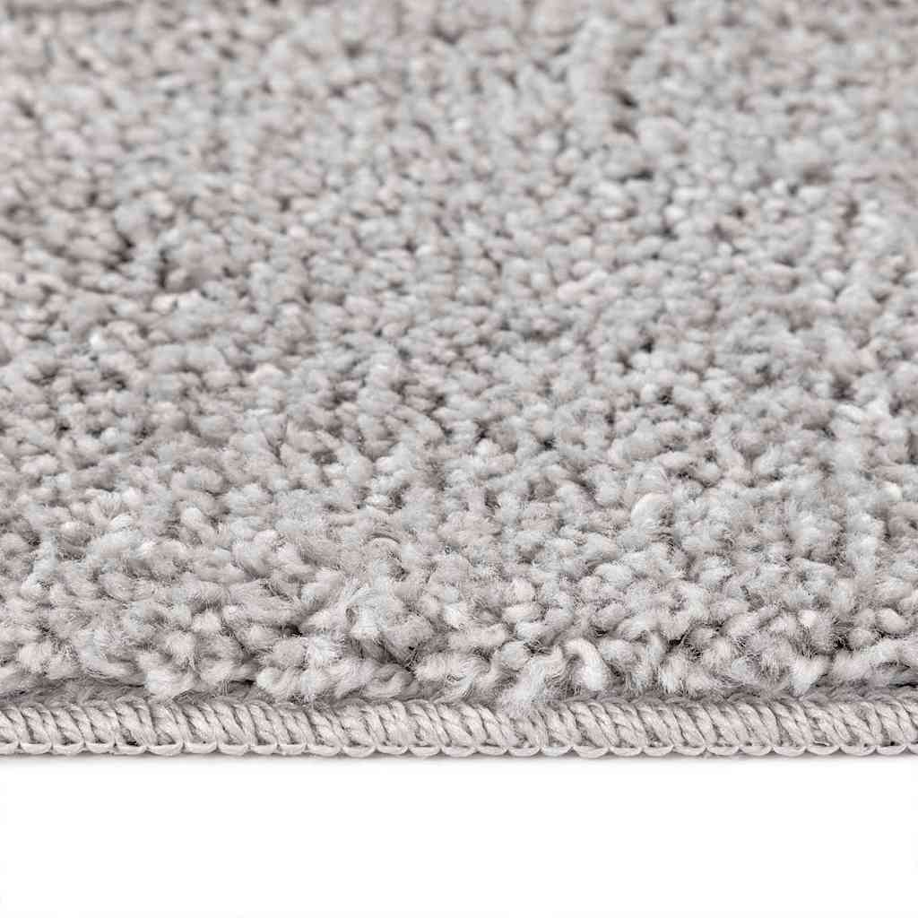Anti-slip Shaggy tæppe Grå 200 x 200 cm PP