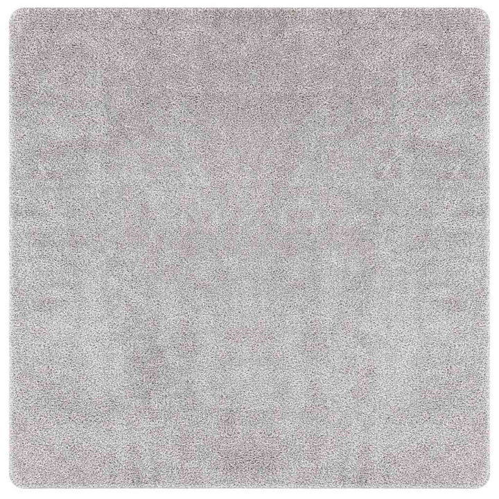 Anti-slip Shaggy tæppe Grå 200 x 200 cm PP