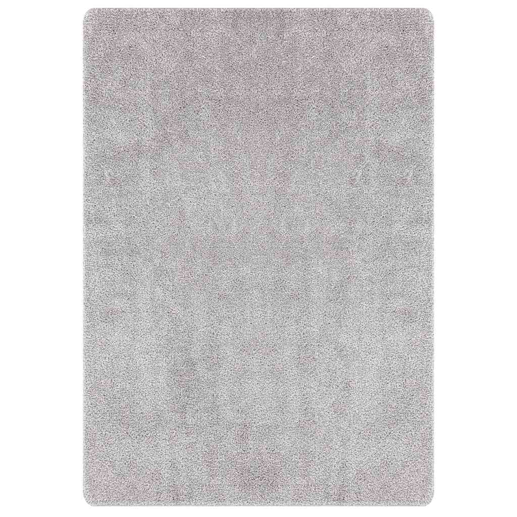 Anti-slip Shaggy tæppe Grå 240 x 340 cm PP