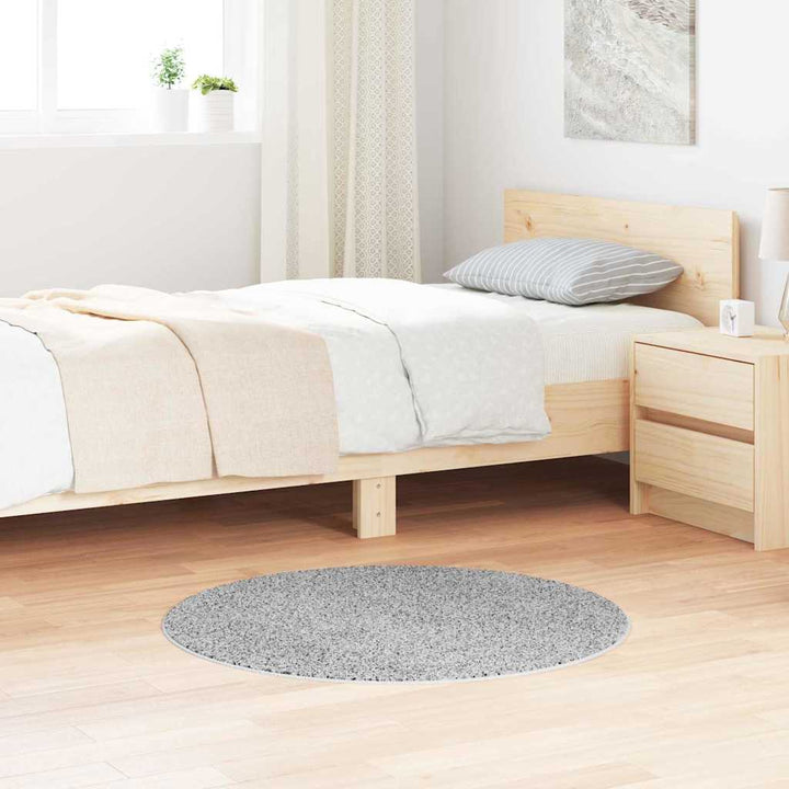 Anti-slip Shaggy tæppe Grå 90 x 90 cm PP