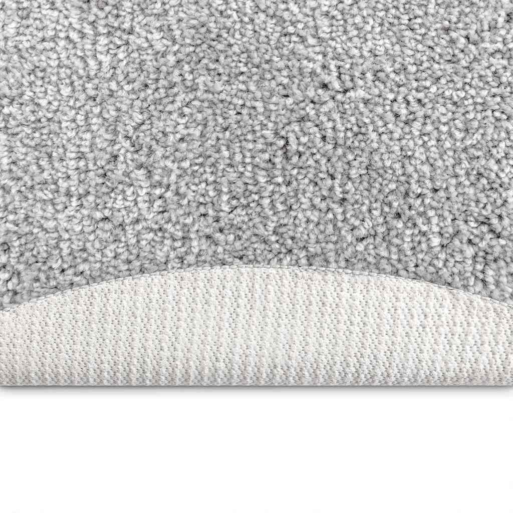 Anti-slip Shaggy tæppe Grå 160 x 160 cm PP