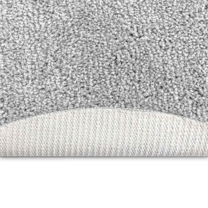 Anti-slip Shaggy tæppe Grå 160 x 160 cm PP