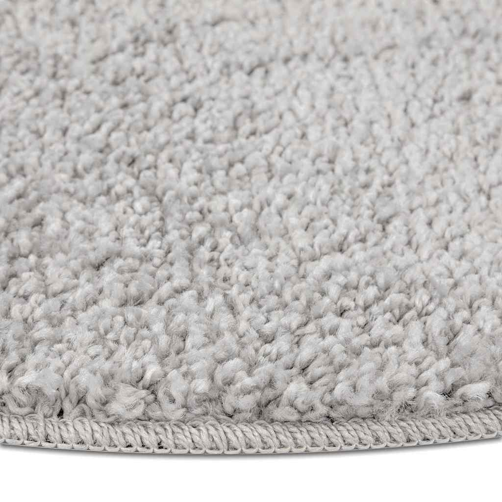 Anti-slip Shaggy tæppe Grå 160 x 160 cm PP