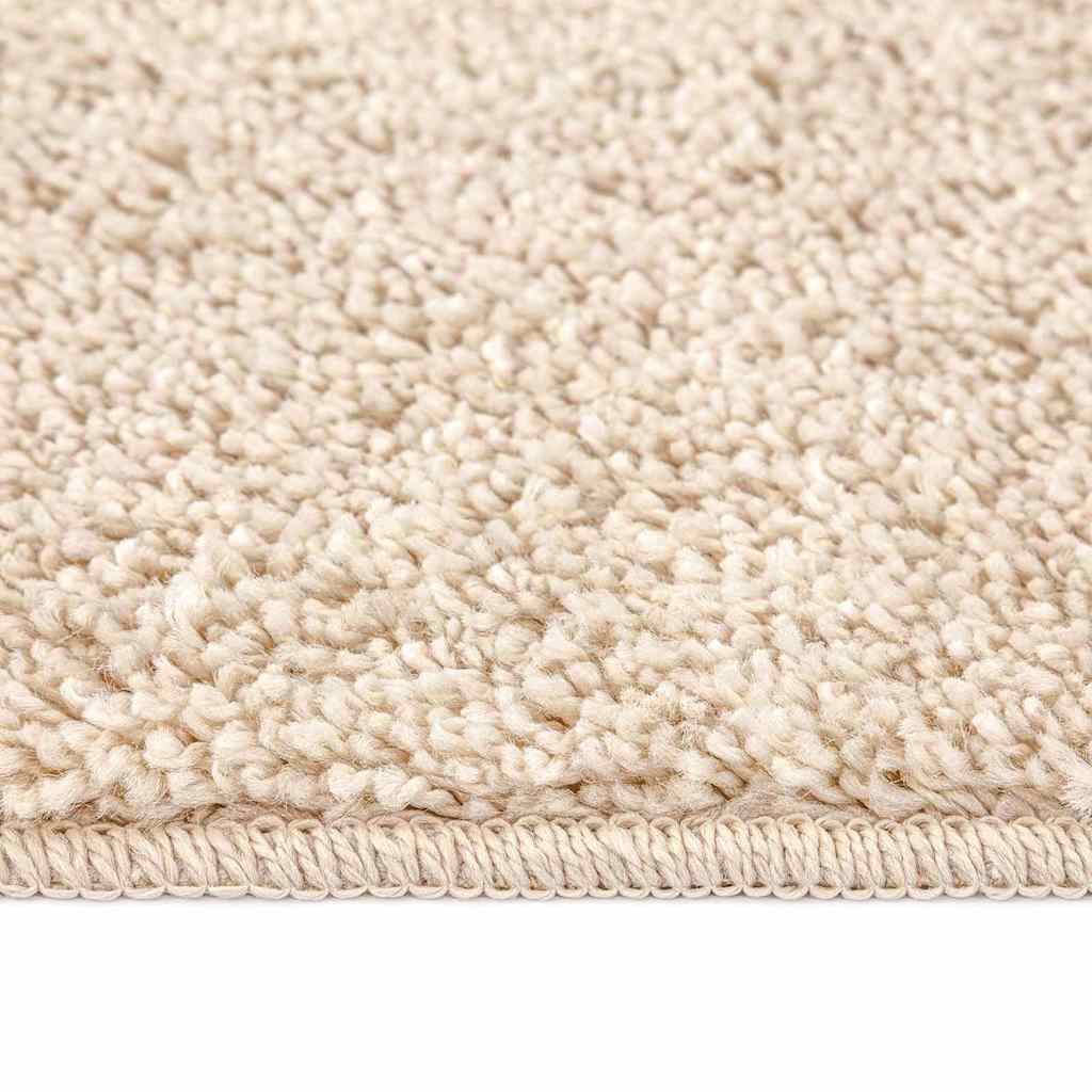 Anti-slip Shaggy tæppe Cremefarvet 120 x 120 cm PP