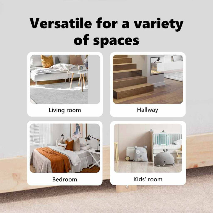 Anti-slip Shaggy tæppe Creme 200 x 200 cm PP