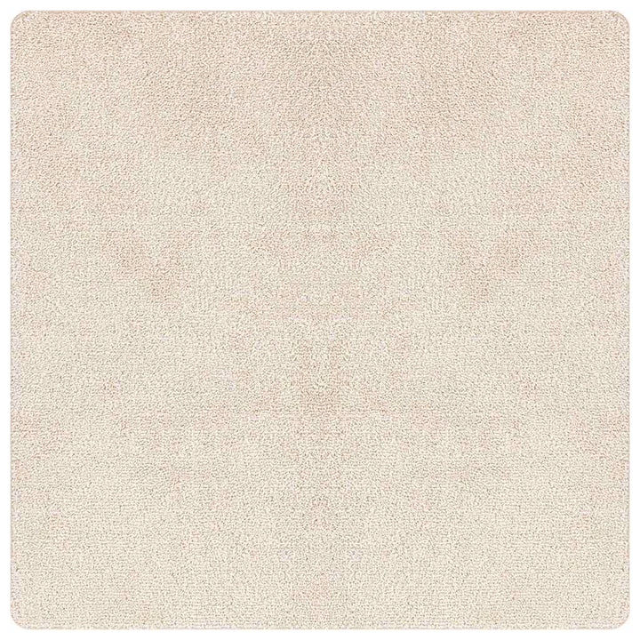 Anti-slip Shaggy tæppe Creme 200 x 200 cm PP