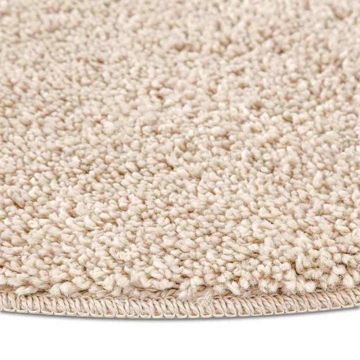 Anti-slip Shaggy tæppe Creme 90 x 90 cm PP