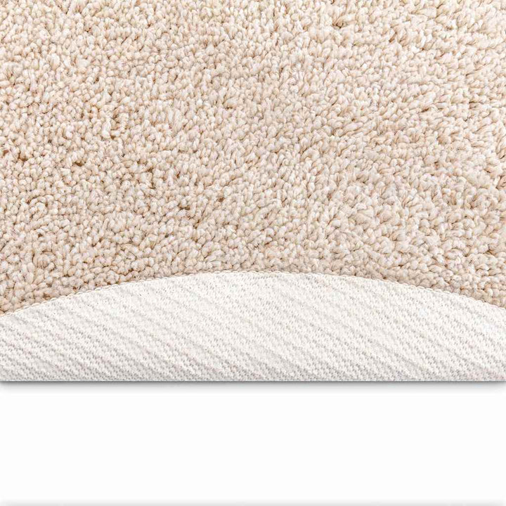 Anti-slip Shaggy tæppe Cremefarvet 160 x 160 cm PP