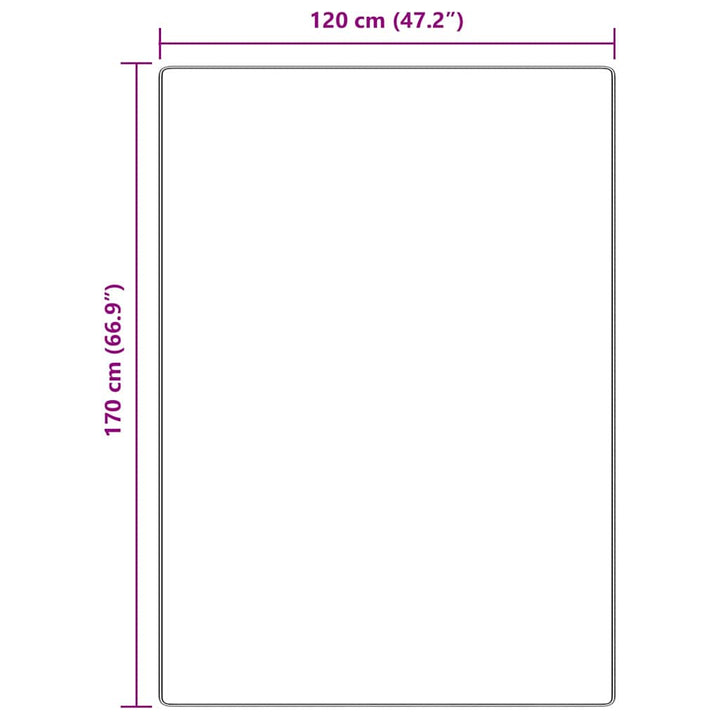 Anti-slip Shaggy tæppe Brun 120 x 170 cm PP