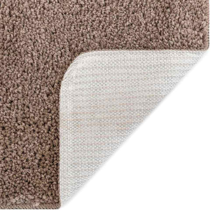 Anti-slip Shaggy tæppe Brun 240 x 340 cm PP