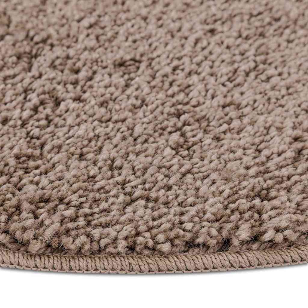 Anti-slip Shaggy tæppe Brun 90 x 90 cm PP