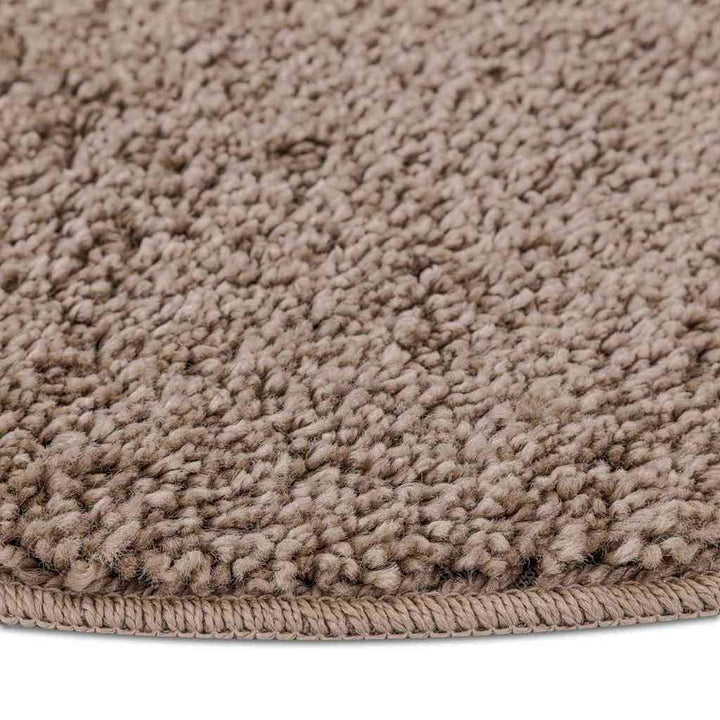 Anti-slip Shaggy tæppe Brun 90 x 90 cm PP