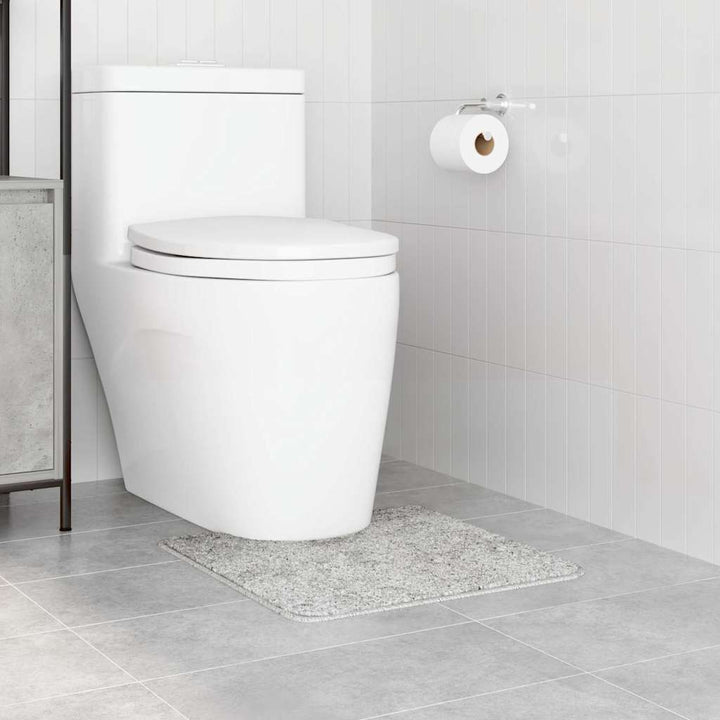 Skridsikker badeværelsesmåtte med toiletudskæring Grå