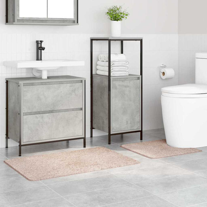 Anti-skid badevægs måttesæt 2 pcs Creme PP