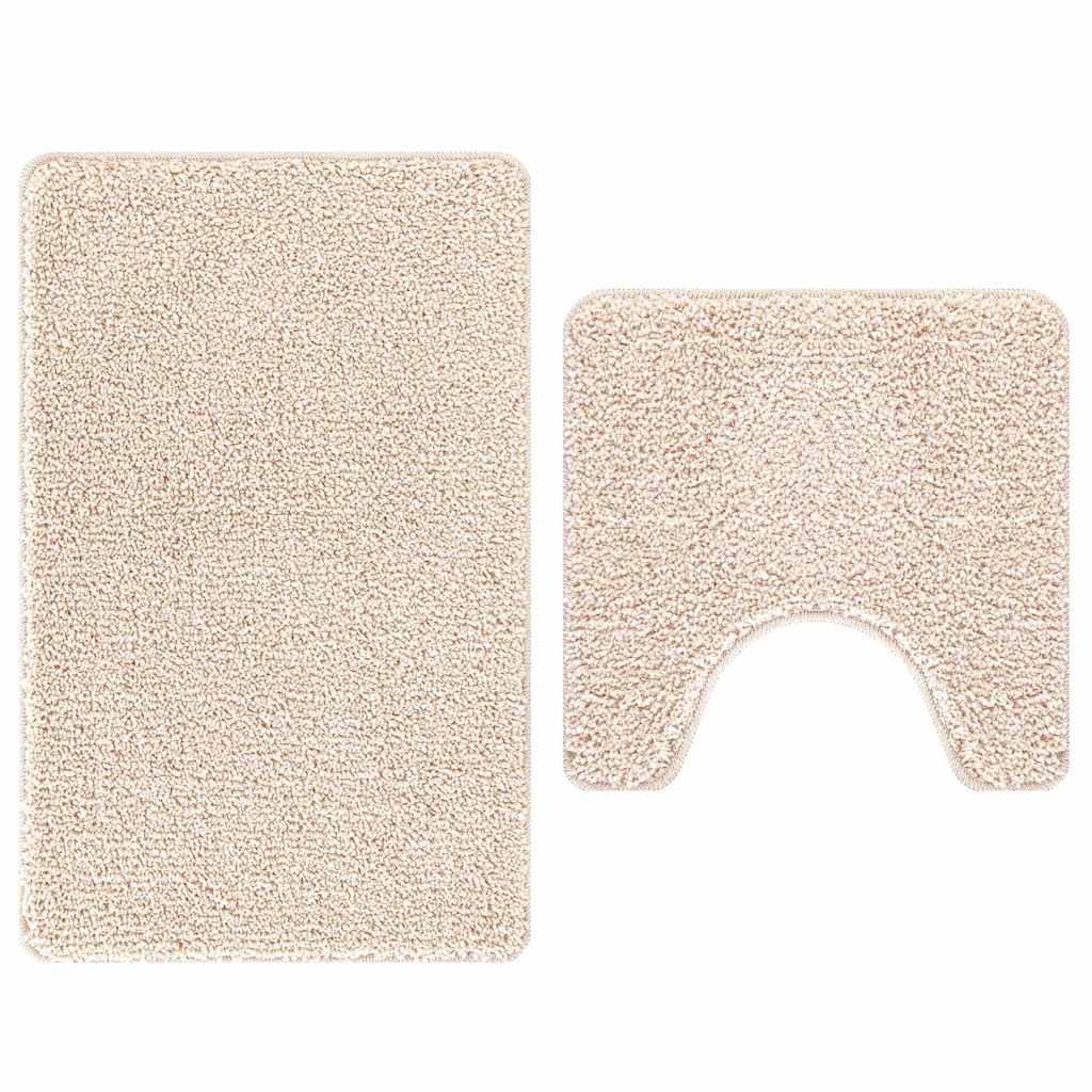 Anti-skid badevægs måttesæt 2 pcs Creme PP