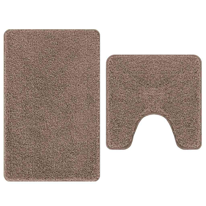 Anti-skid badevægs måttesæt 2 pcs Brun PP