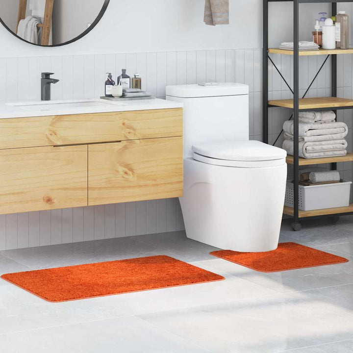 Anti-skid badevægs måttesæt 2 pcs Orange PP
