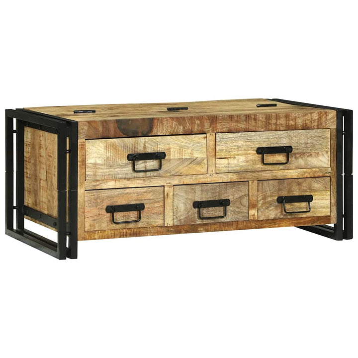 Sofabord med skuffe Brun 90 x 50 x 38 cm Massivt mangotræ