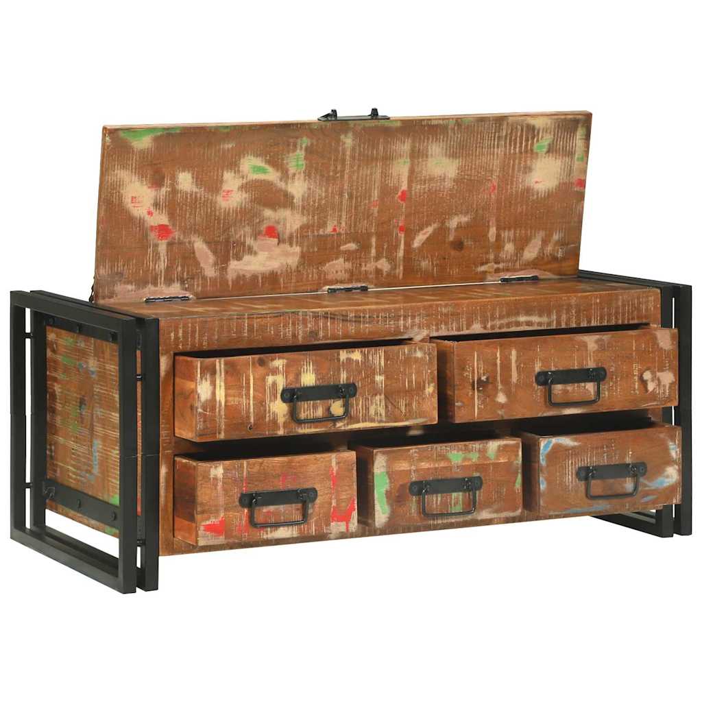 Sofabord Flerfarvet 90 x 50 x 38 cm Solid genbrugs træ