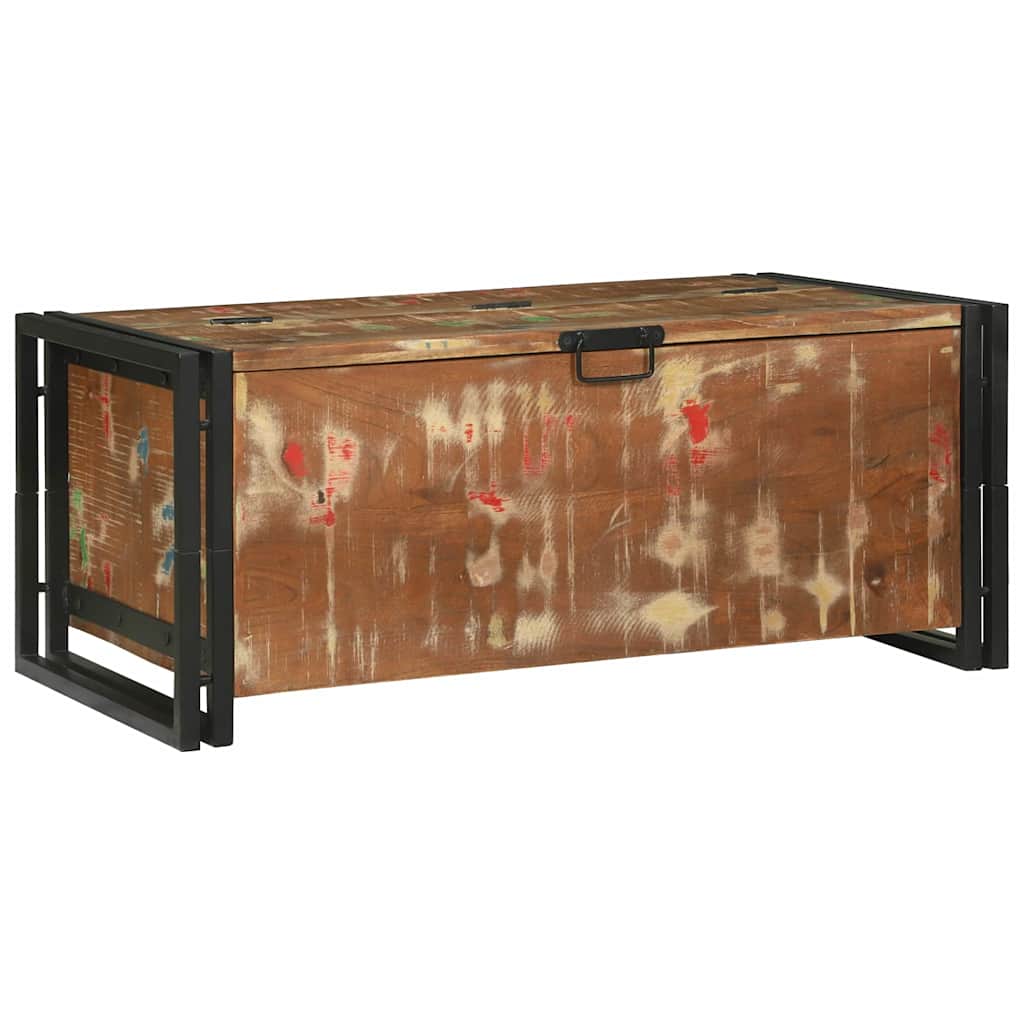 Sofabord Flerfarvet 90 x 50 x 38 cm Solid genbrugs træ