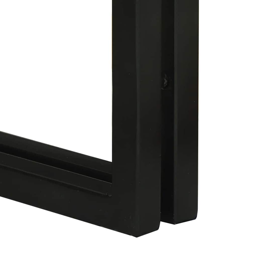 Nesting Bord 3 pcs Brun og sort Massiv mango træ og metal